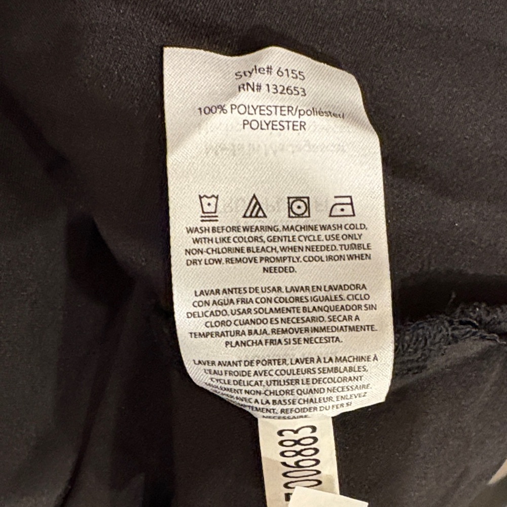 Women’s Black V-Neck Scrub Top - Picture 11 of 12